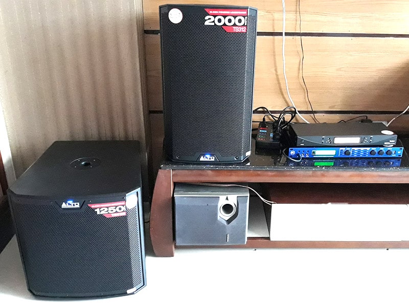 Bộ dàn karaoke Alto của gia đình anh Lộc sống ở Gò Vấp (Alto TS312, Alto TS212, UGX12 Plus, BF